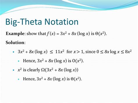 example of theta notation.